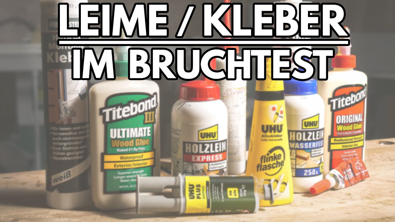 Bester Kleber für Holz?! - Titebond Expoy Weißleim Sekundenkleber Klebertest