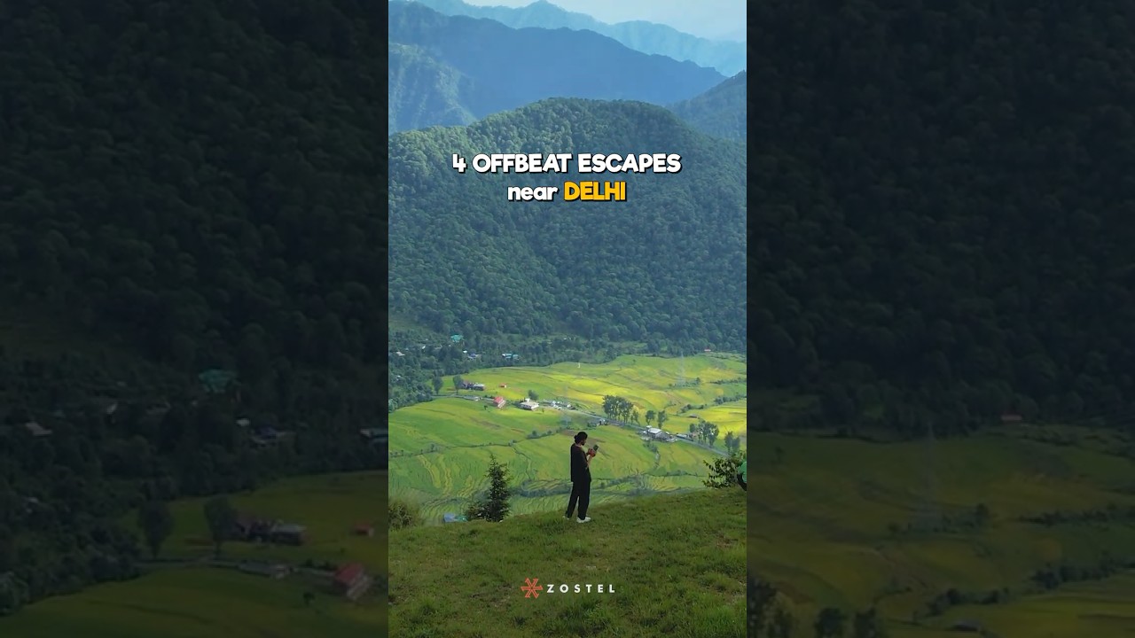 4 Offbeat Places Near Delhi | Delhi places to visit #zostel #shorts #place