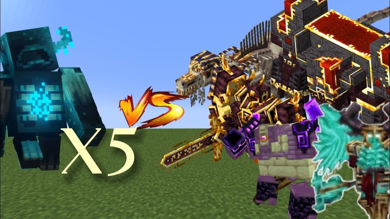 X5 Wardens VS L_Ender’s Cataclysm [Minecraft Bedrock Battle] 