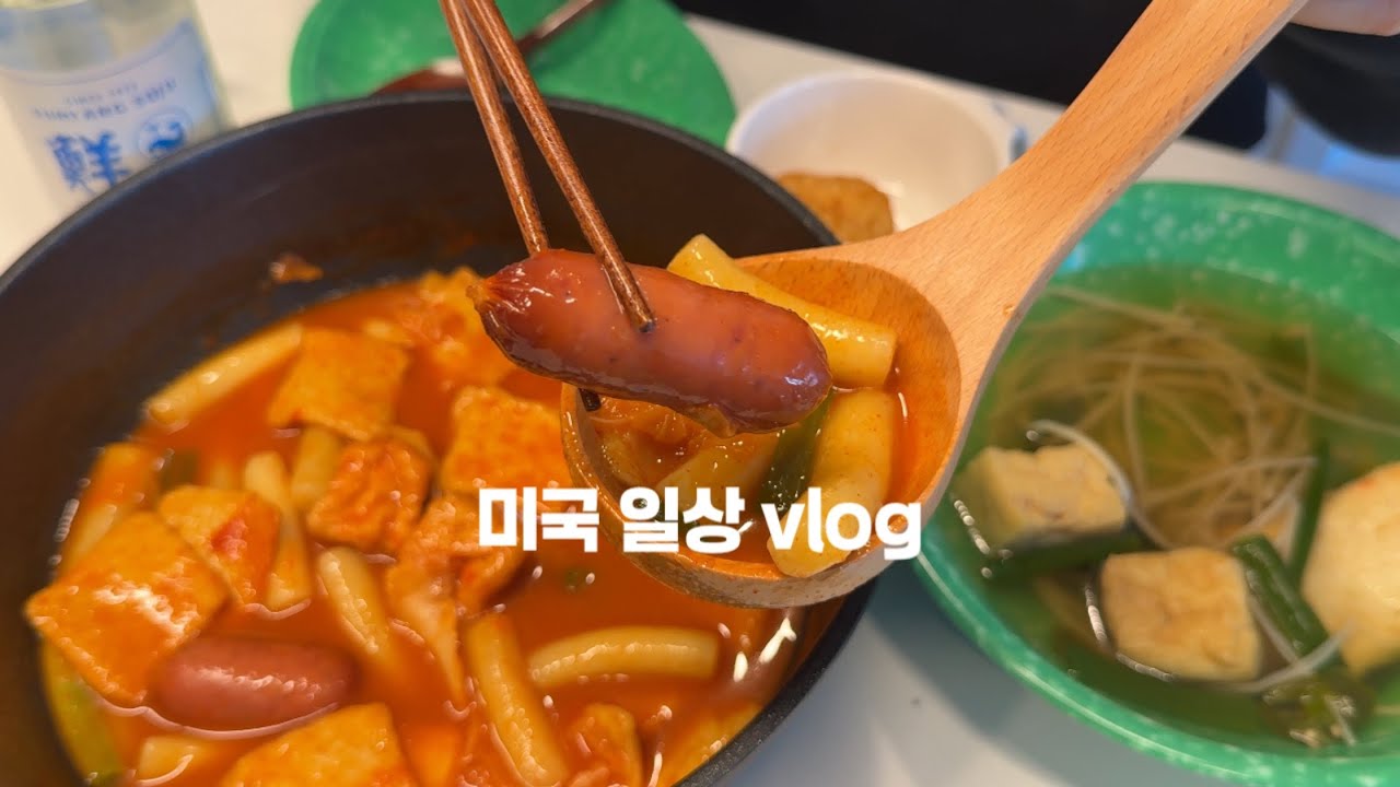 미국 일상 브이로그ㅣ아딸 떡볶이 먹방ㅣ스타벅스 두바이 초콜릿 마차ㅣ애틀란타ㅣ트레이더 조ㅣ책 소개