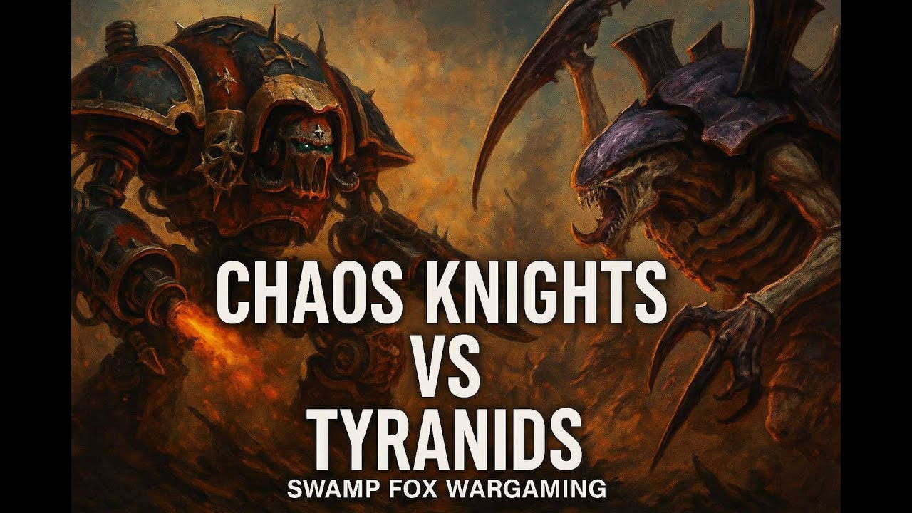 Tyranids Subterranean Assault vs Chaos Knights -  Warhammer 40k Battle Report
