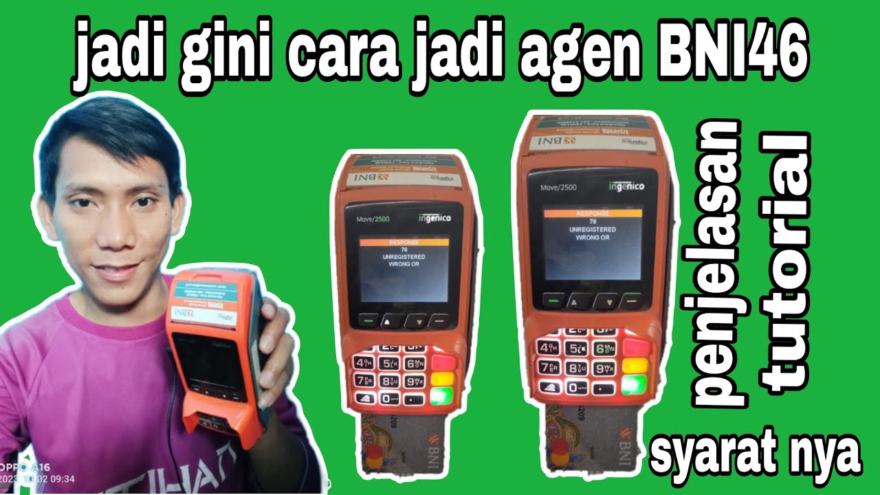 syarat-syarat menjadi agen BNI46 sekaligus ajukan EDC BNI move 2500 #agent #tutorial