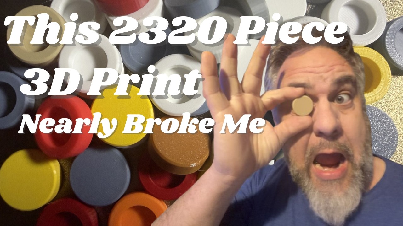 Giant 3D Printed LEGO Art Mosaic #StarWars #Bambulab #Sovol #lego