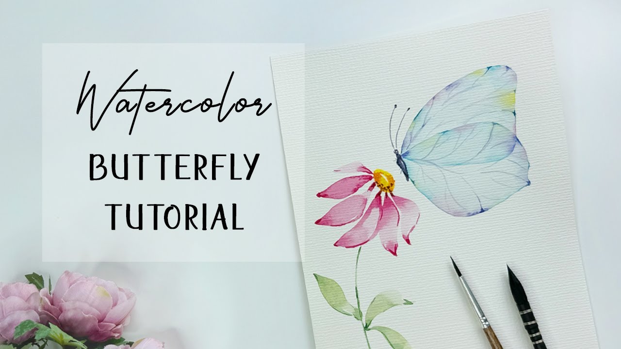How to Paint Watercolor Butterfly - EASY Tutorial