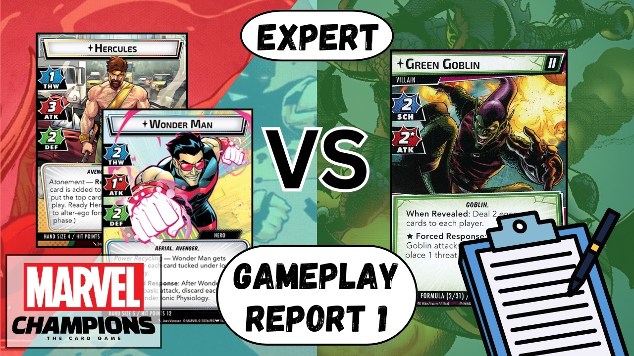 Gameplay Report 1: Hercules + Wonder Man vs Mutagen Formula + Flight (Expert)
