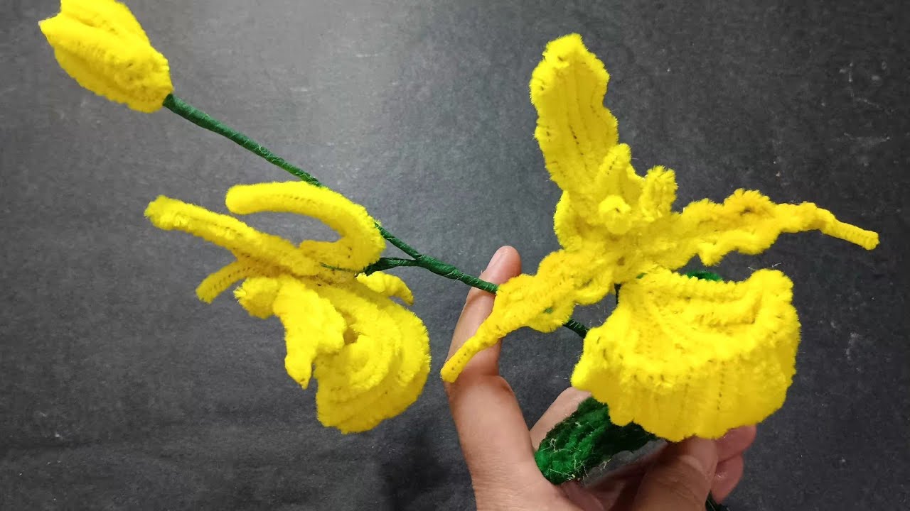 DIY || HOW TO MAKE AN PHRAGMIPEDIUM ORCHID / LADY SLIPPERS ORCHID USING PIPE CLEANER 