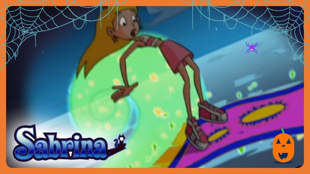viaje en alfombra mágica 🎃 Sabrina Halloween 🎃 Dibujos animados para niños 🎃 WildBrain Encantada