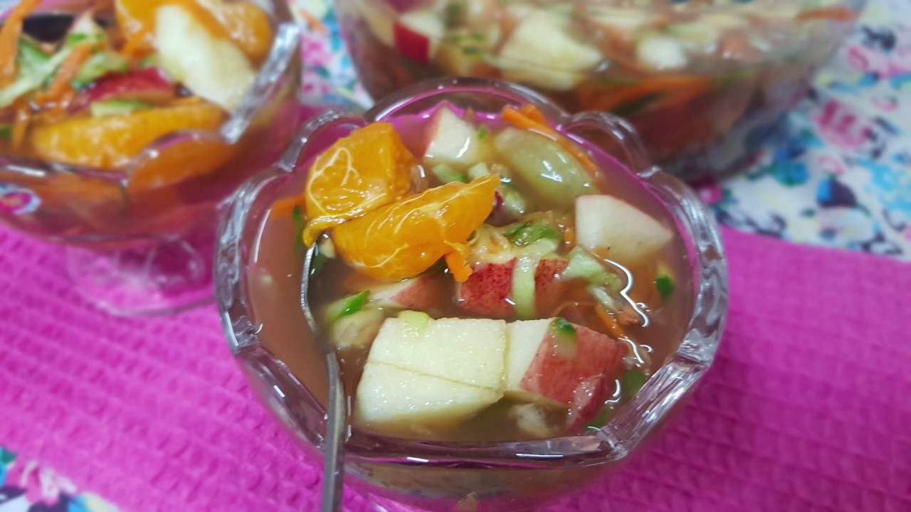 من المطبخ الاندونيسي: سلطة روجاك From Indonesian cuisine: Rojak Salad
