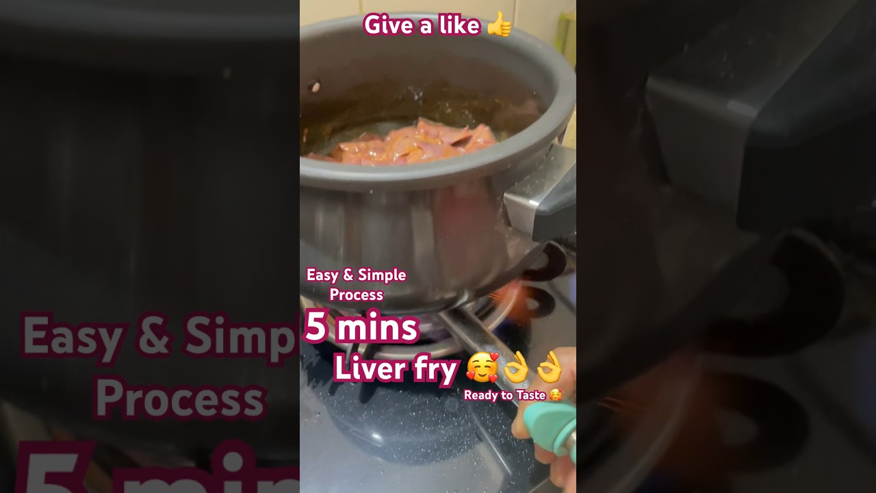 Only 5 mins Liver fry Recipe👈❤️ #viral #trending #liverfryrecipe #liver #youtube