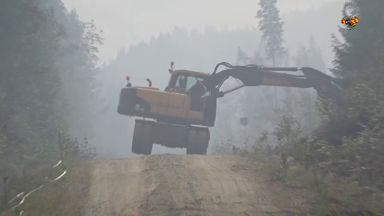 JAS-plan sattes in mot skogsbrand