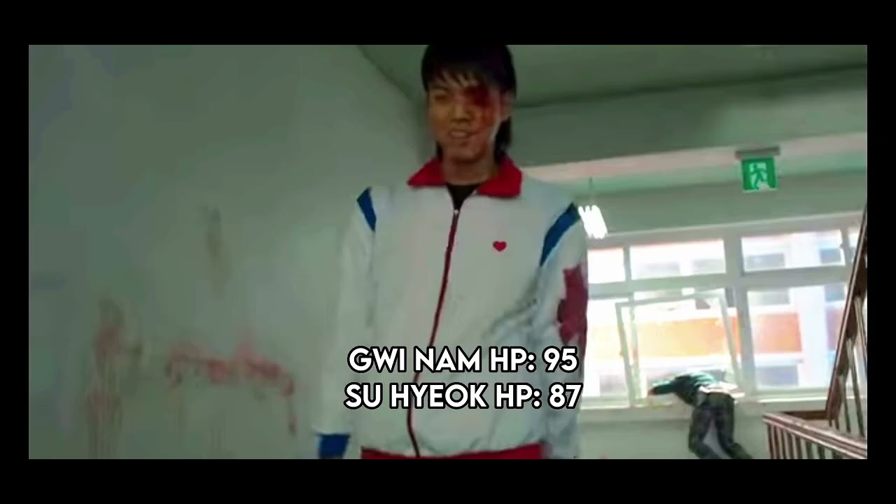 Gwi Nam vs Su Hyeok with HP bars All Of Us Are Dead 1x6 #miyagifangsensei