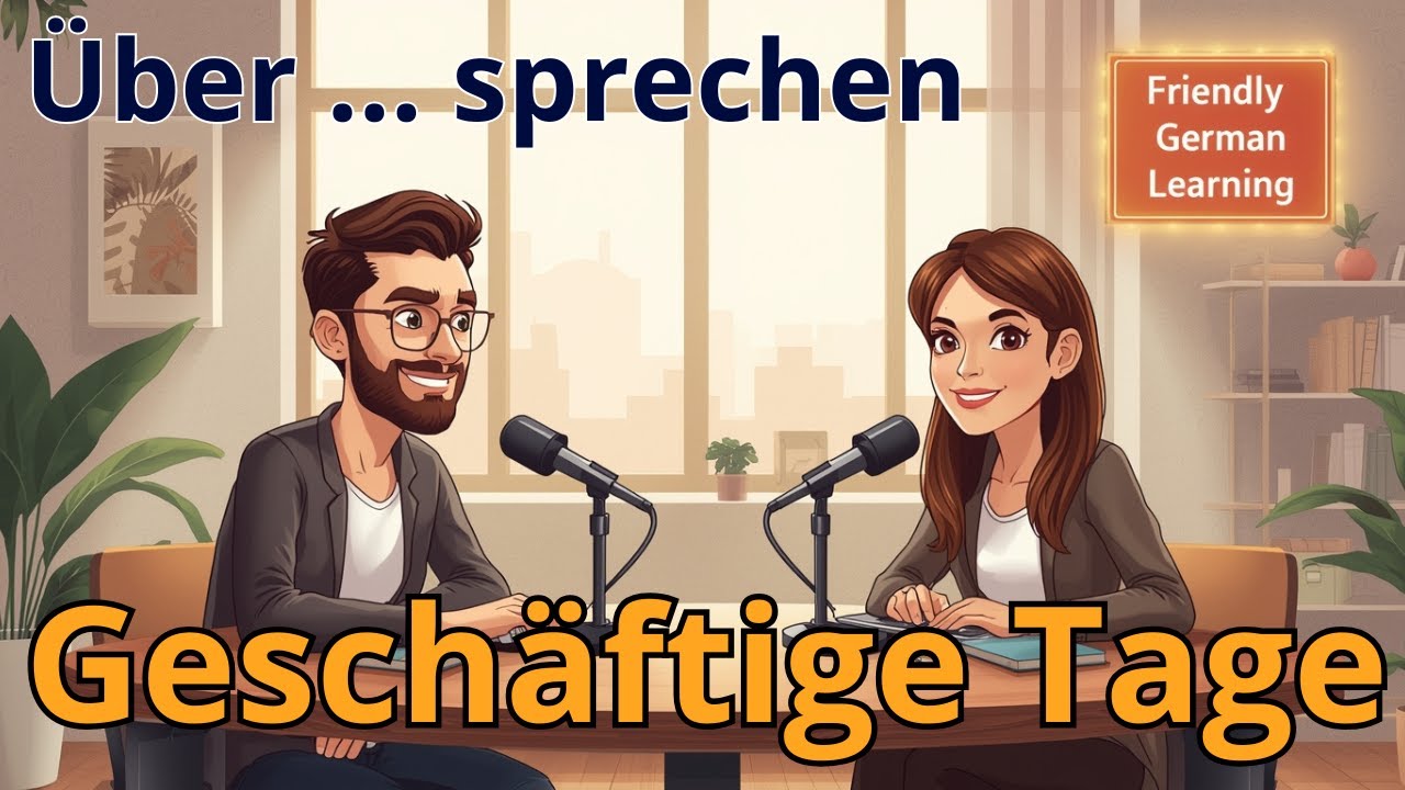Talking about Busy Days in German | Geschäftige Tage | German Listening Practice | Podcast