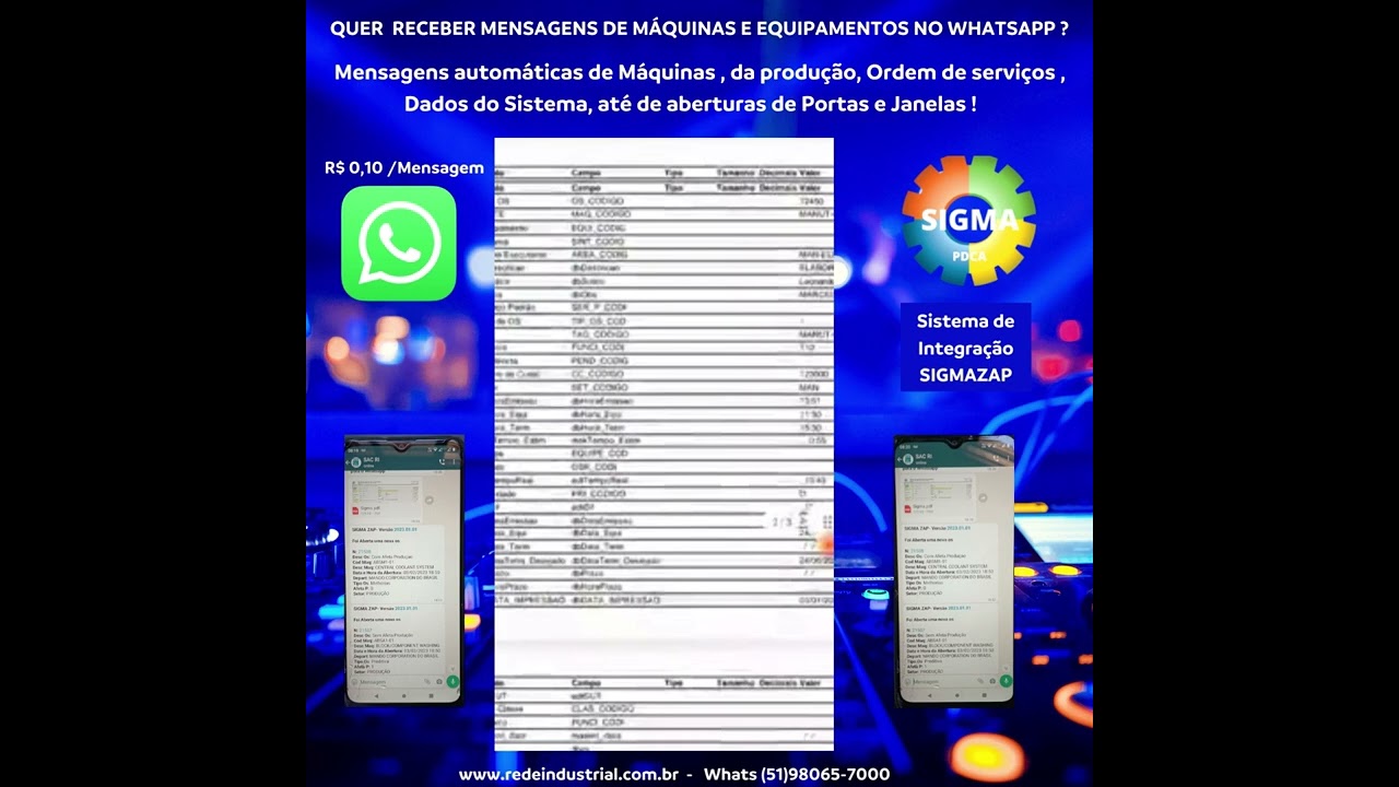 SIGMAZAP - Sistema de integra&ccedil;&atilde;o com WHATSAPP . Informa&ccedil;&otilde;es (51)98065-7000  - (11)4062-0139