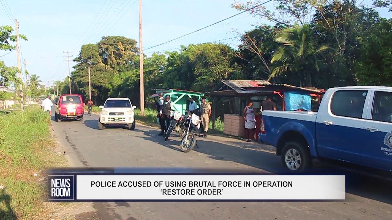 POLICE ACCUSED OF USING BRUTAL FORCE IN OPERATION ‘RESTORE ORDER’