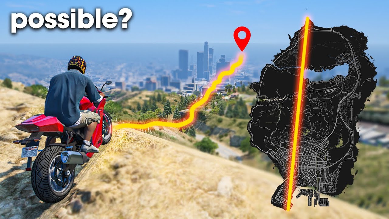 Can You Cross The Map In A Straight Line With A Bike In GTA 5?