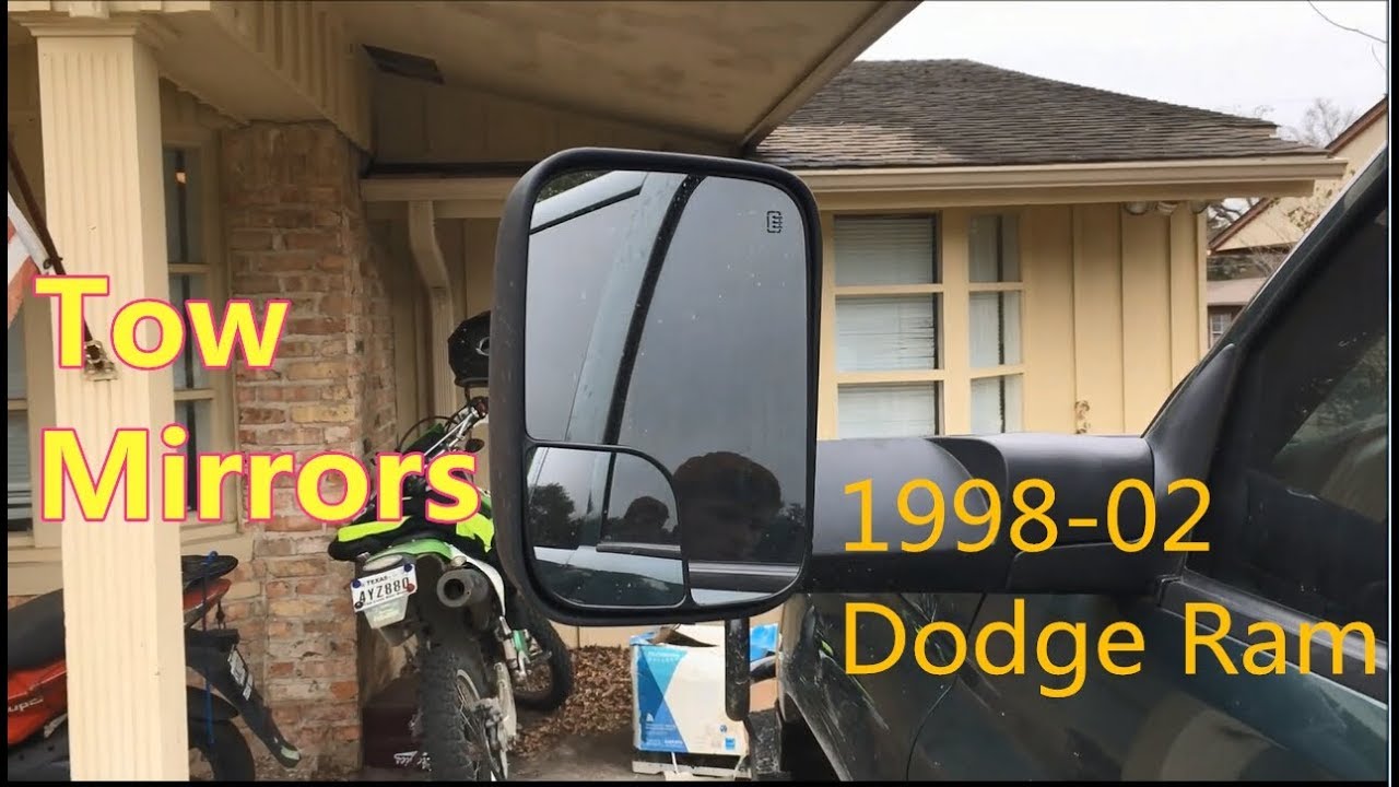 How to Install Tow Mirrors Upgrade 1998-02 Dodge Ram 2500 ▎Yitamotor