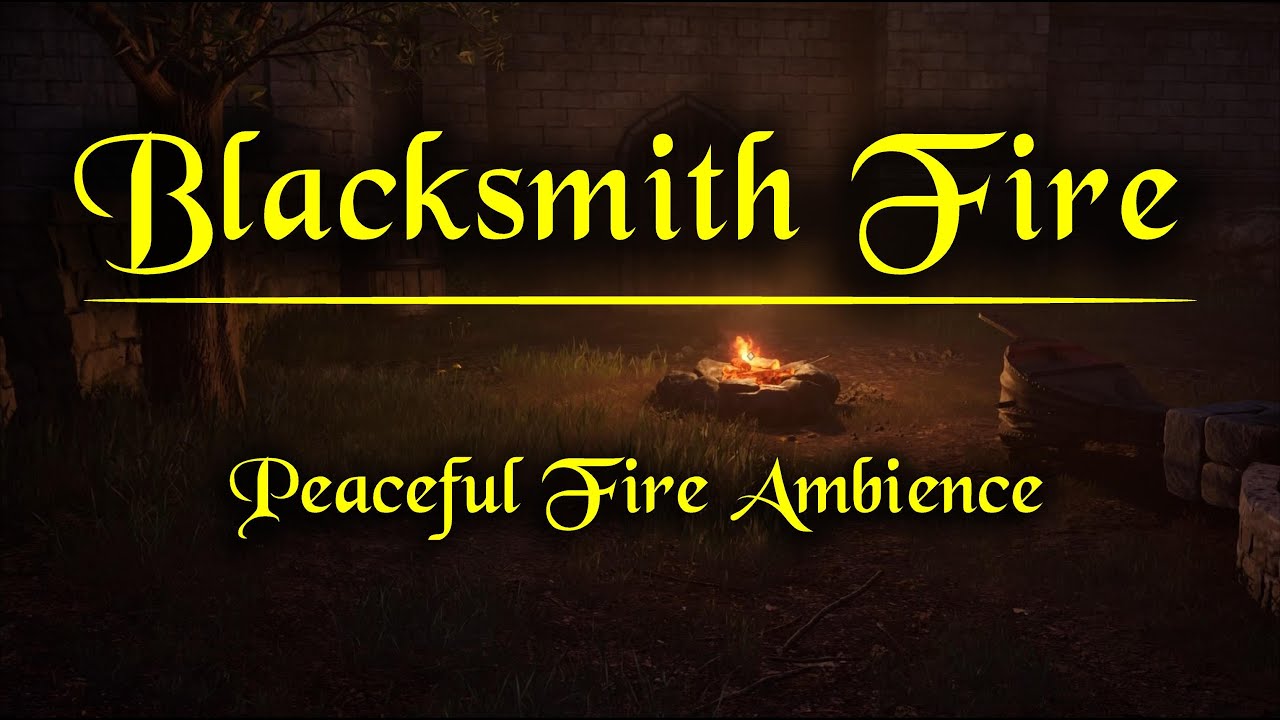 Blacksmith Fire [ Peaceful Night Sounds & Crackling Fire for Relaxation & Sleep ] Oblivion Remaster