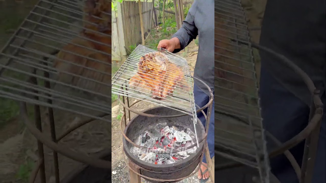 Assando tambatinga #peixe #assado #comida