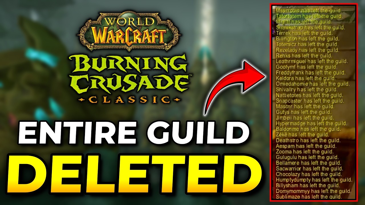 Blizzard DELETED An Entire Guild in TBC for Buying Gold