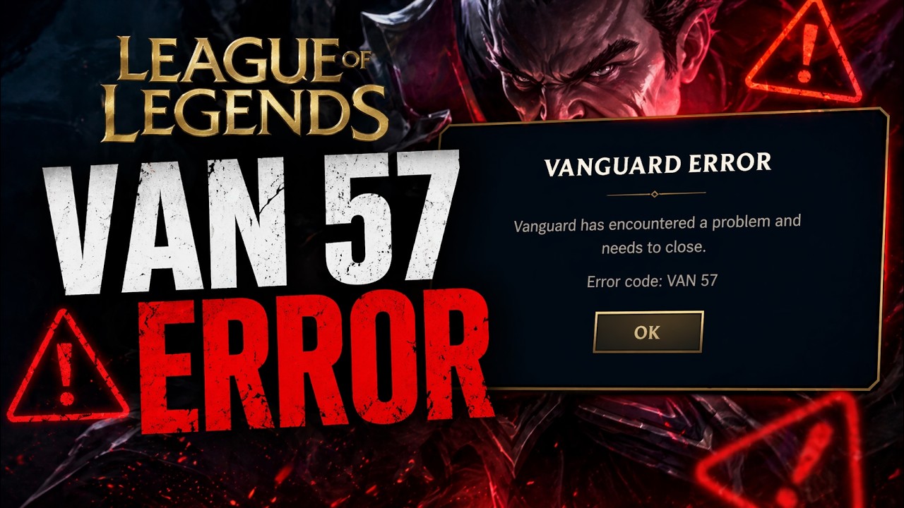 Fix Vanguard Error VAN 57 in League of Legends (2026) | Riot Client Not Launching Fix