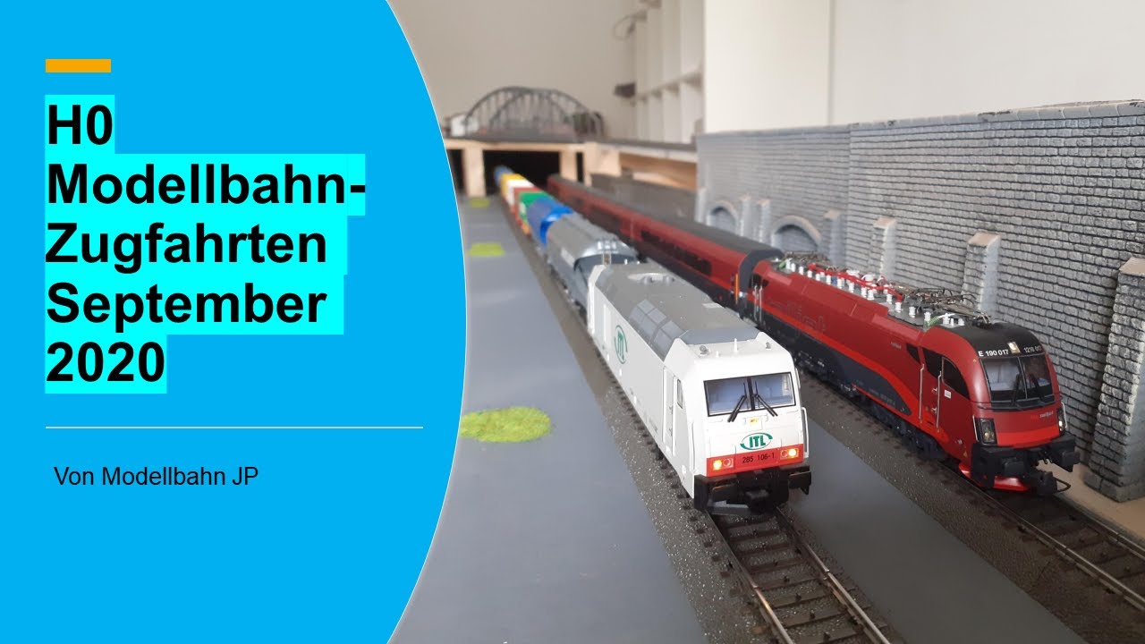 H0 Modellbahn - Zugfahrten September 2020