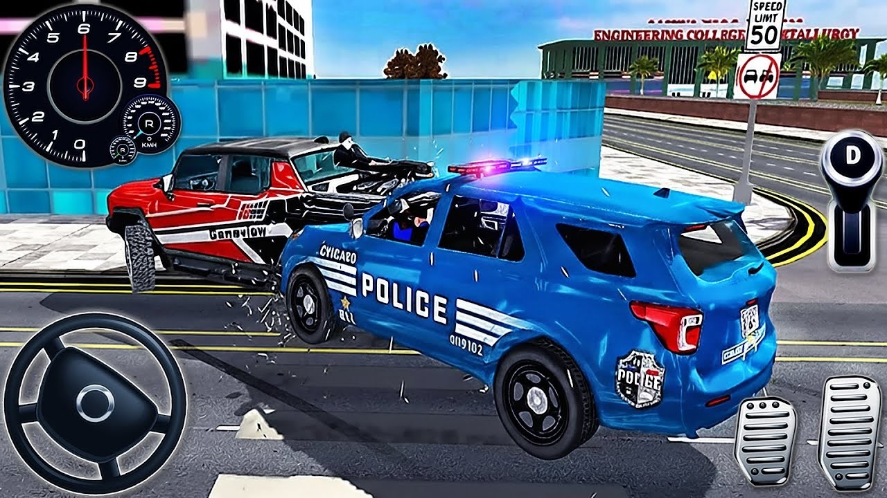 Crazy Police Chase in USA 🚨 Cop vs Criminal Car Pursuit Game | Full HD Gameplay