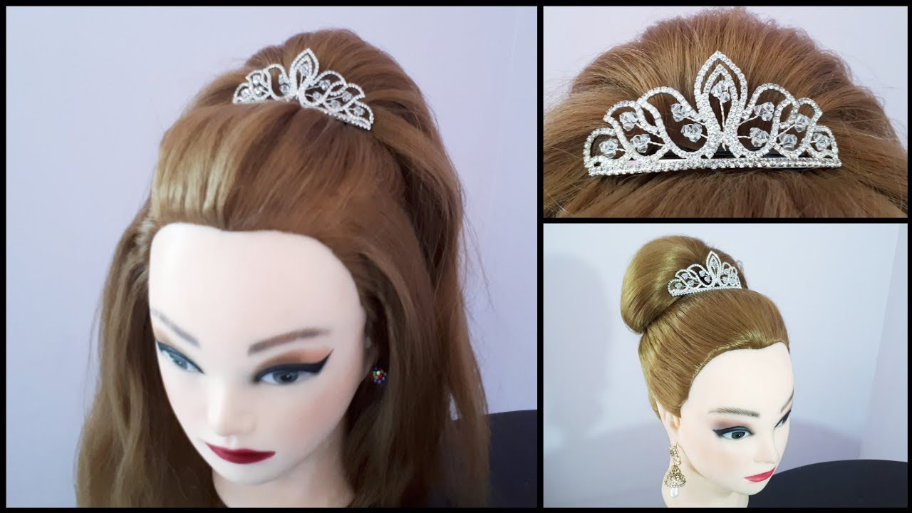 CROWN Hairstyles Using Clutcher || Best Eid Hairstyles || Unique and Easy hairdo| PRINCESS HAIRSTYLE