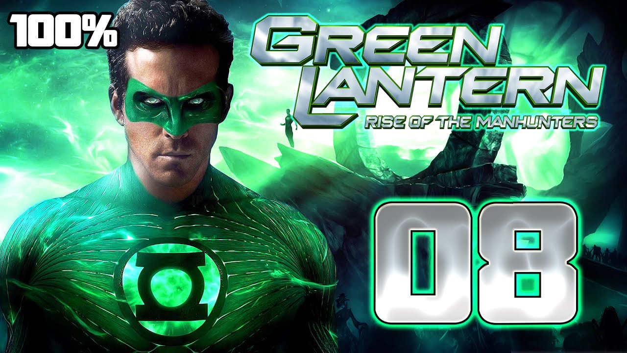 Green Lantern: Rise of the Manhunters Walkthrough Part 8 (PS3, X360) 100% Mission 8