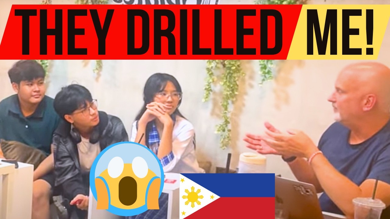 E23 🇵🇭 5 Filipino Teens SURROUNDED Me in a Coffee Shop & Said THIS About Older Foreigners 😱