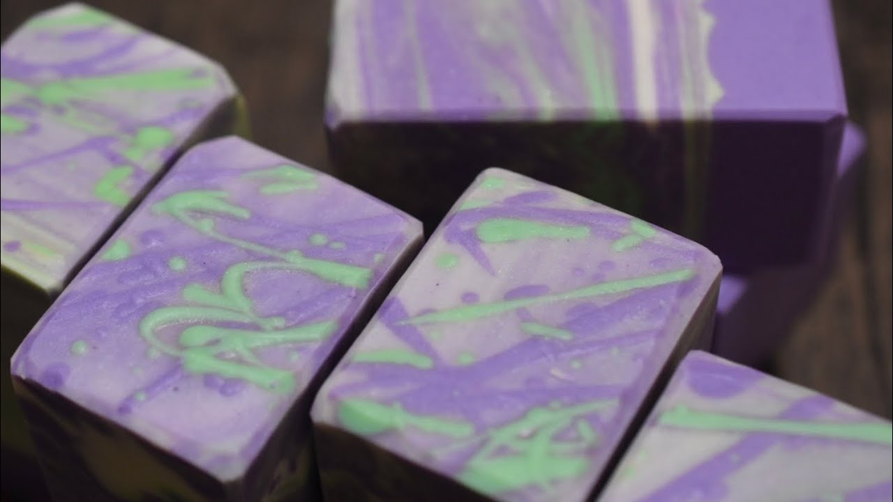 Lavender Mint Cold Process Soap Making