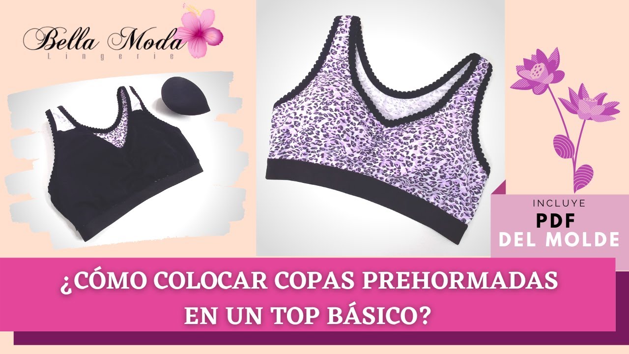 ¿CÓMO COLOCAR COPAS A UN TOP BÁSICO? - MOLDE GRATIS