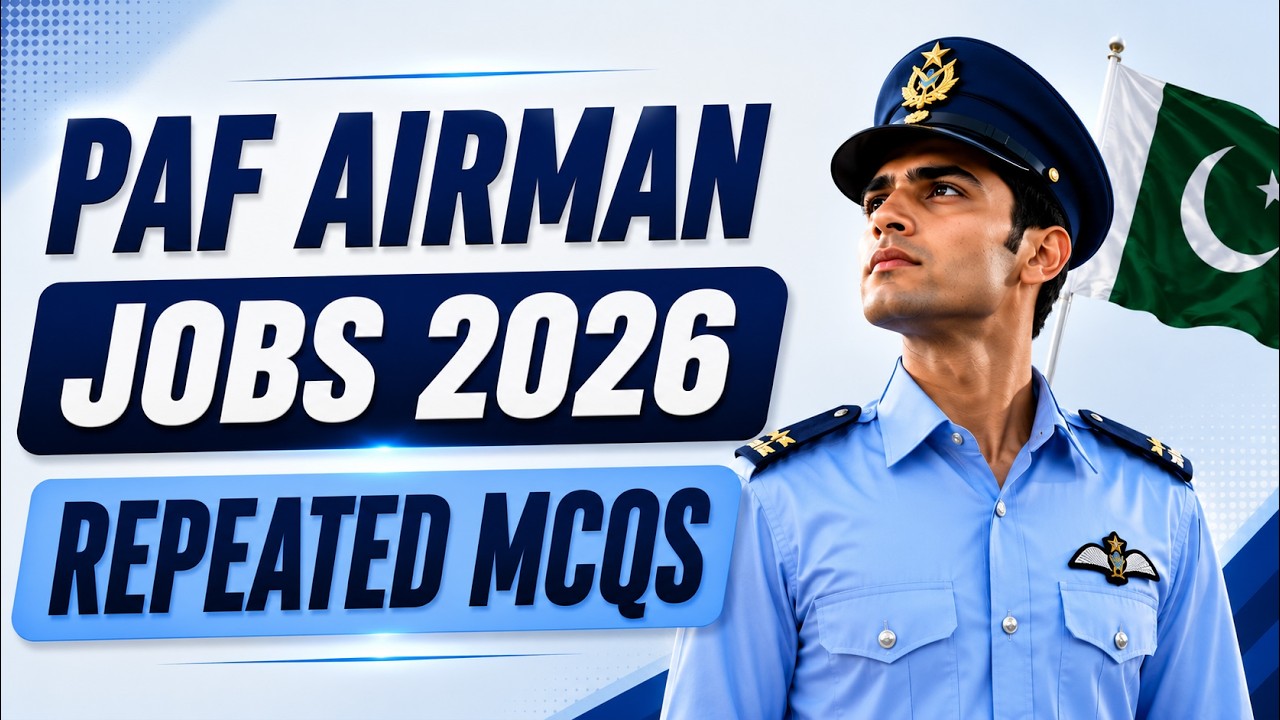 PAF Airman Test 2026 | Most Repeated MCQs, Past Papers & Initial Test Preparation