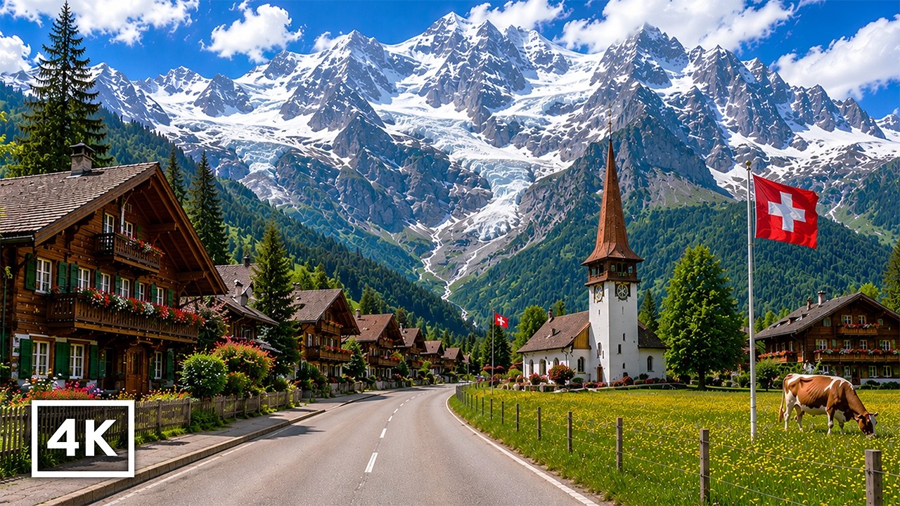 The Swiss Alps Are Unreal... 🇨🇭 Driving to Kandersteg in 4K 60fps