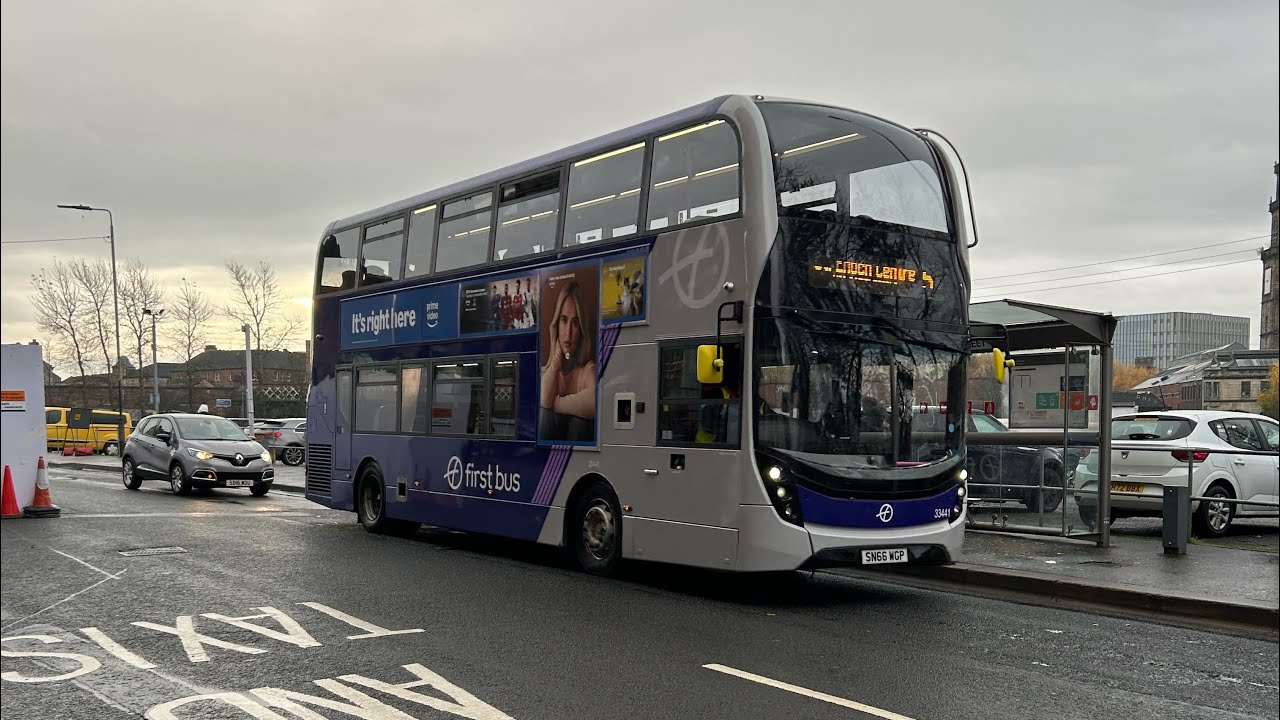 *BACK IN SERVICE* First Glasgow ADL Enviro 400 MMC 33441 SN66 WGP on 5 to St Enoch Centre
