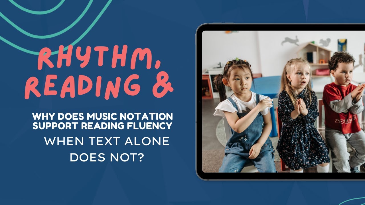 Why does musical notation support reading fluency when text alone does not?