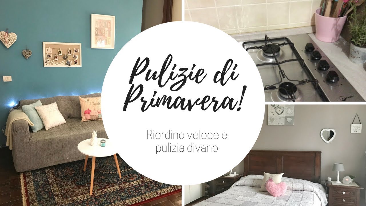 PULIZIE DI CASA!! Iniziamo le pulizie di Primavera! Riordino veloce e pulizia divano!