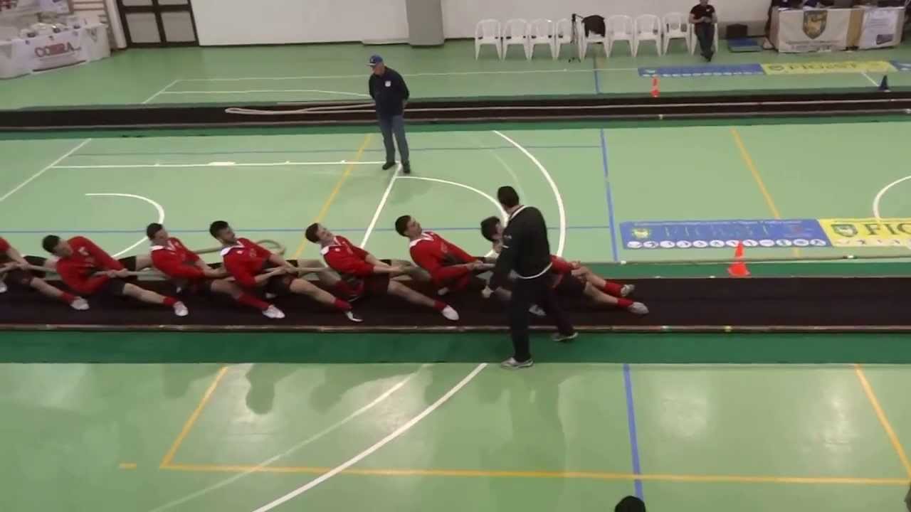 Tug of war Italian Championship - Fermo(FM) 19/01/2014 cat. 640 kg 2° Final Cobra vs Lubrensiss.