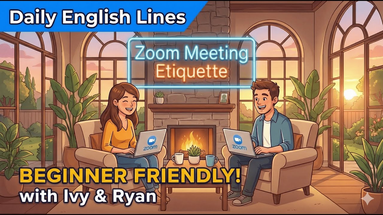 Zoom Meeting Etiquette | Learn Business English for Beginners (Slow & Clear)