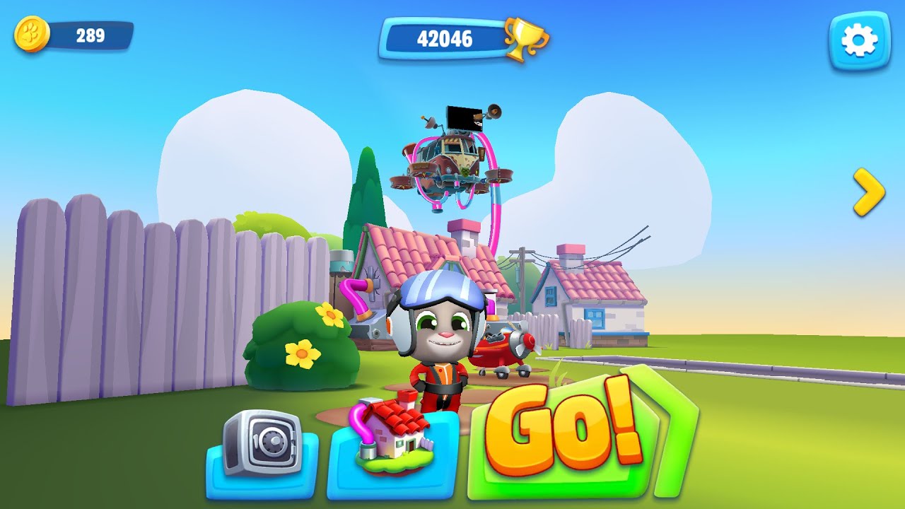 TALKING TOM SKY RUN GAMEPLAY WALKTHROUGH PART 1
