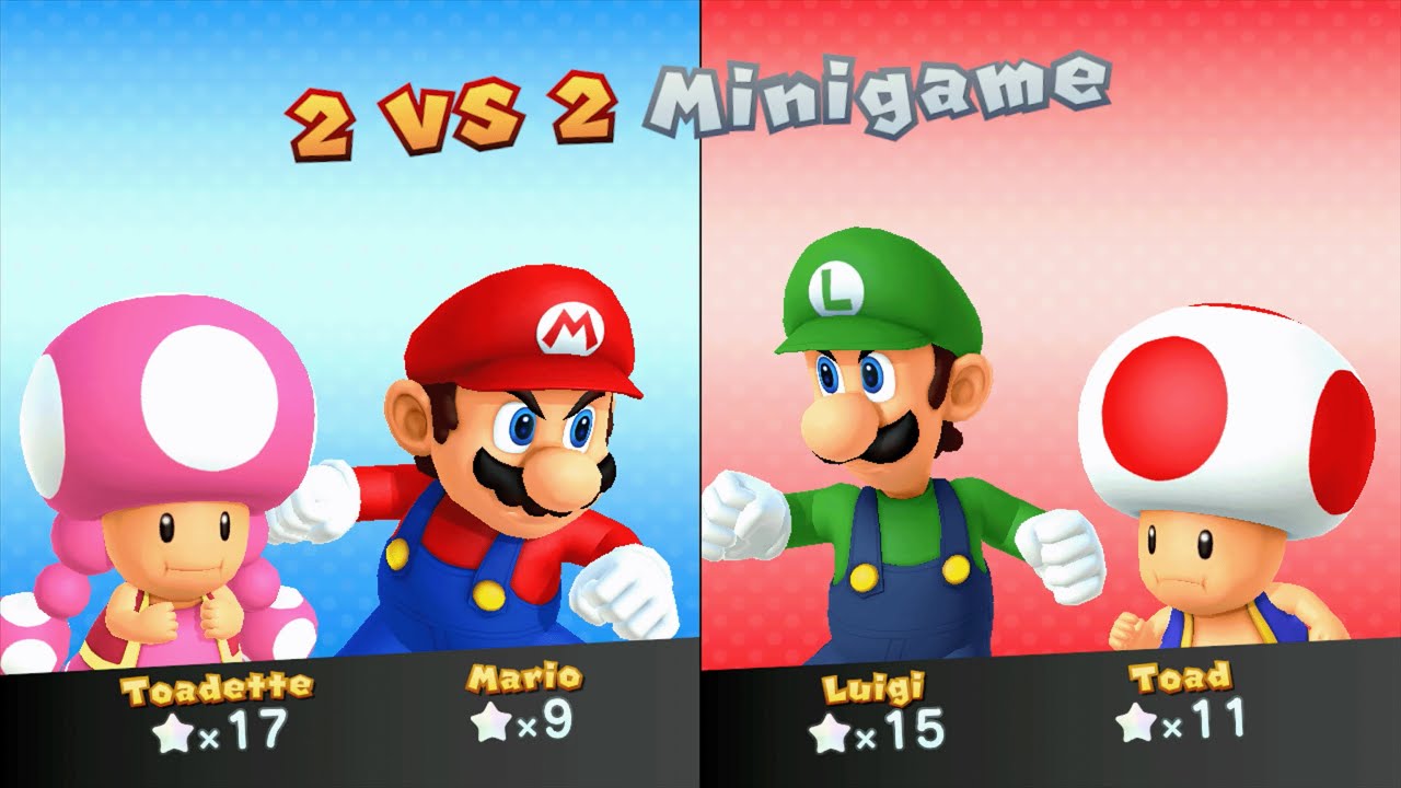 Mario Party 10 - Mario vs Luigi vs Toad vs Toadette - Airship Central