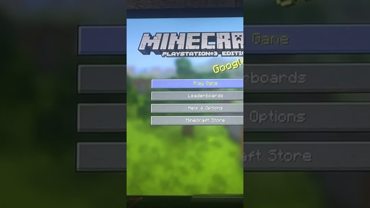 Minecraft, PlayStation 3 menu #playstationsony #minecraft #ps3 @minecraft @PlayStation @Sony ￼