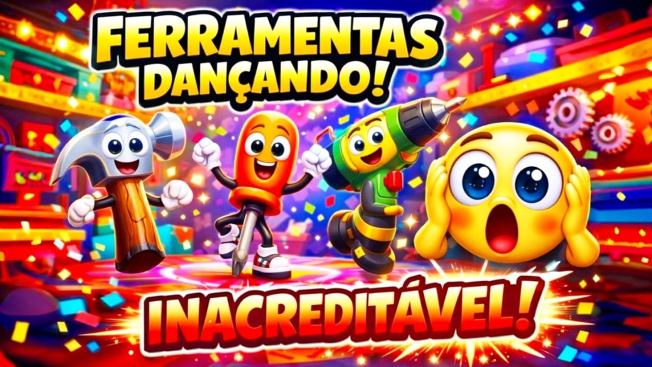 👉😱 VOCÊ NUNCA VIU UMA OFICINA ASSIM! 😱🔧 Ferramentas Que Dançam 🎵 Música Infantil