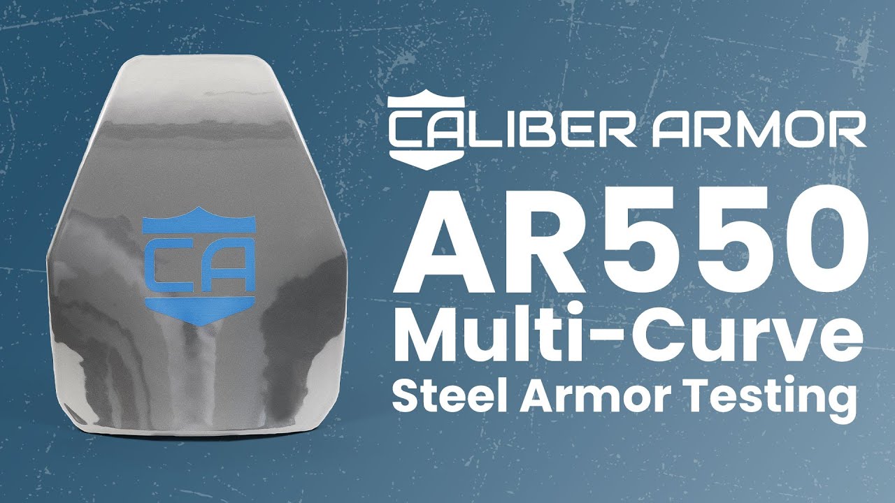 Caliber Armor | AR550 Multi-Curve Steel Armor Testing
