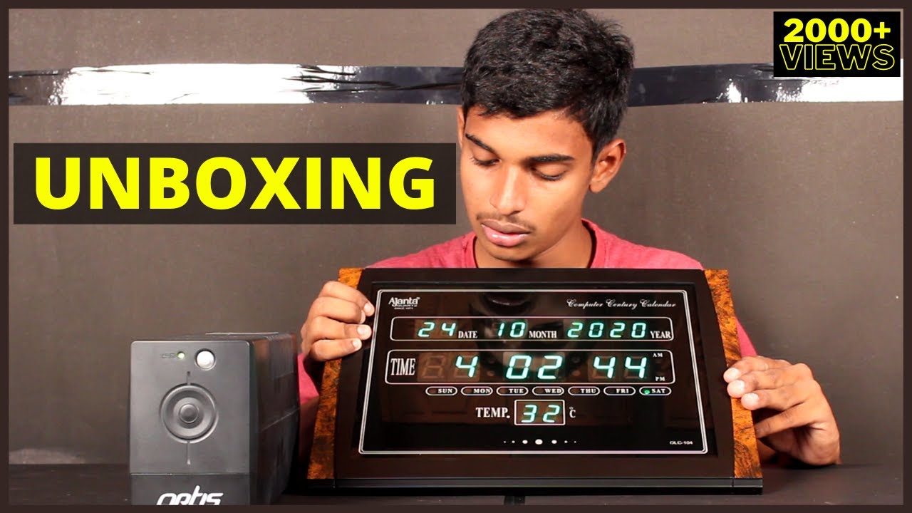 Ajanta Quartz Digital Wall Clock Unboxing in Tamil | Review | Testing | Date & Time Setting in Tamil
