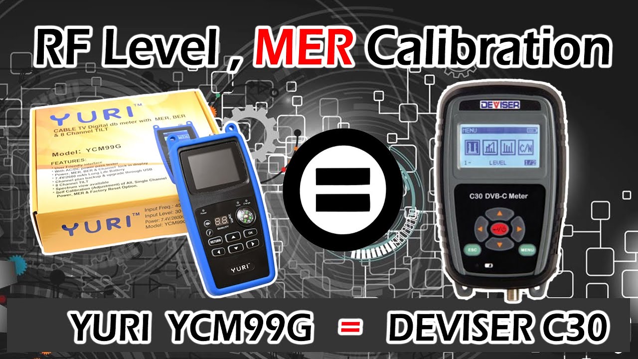 Digital Meter RF Power Level and MER Calibration Settings  - Now YURI YCM99G = DEVISER C30