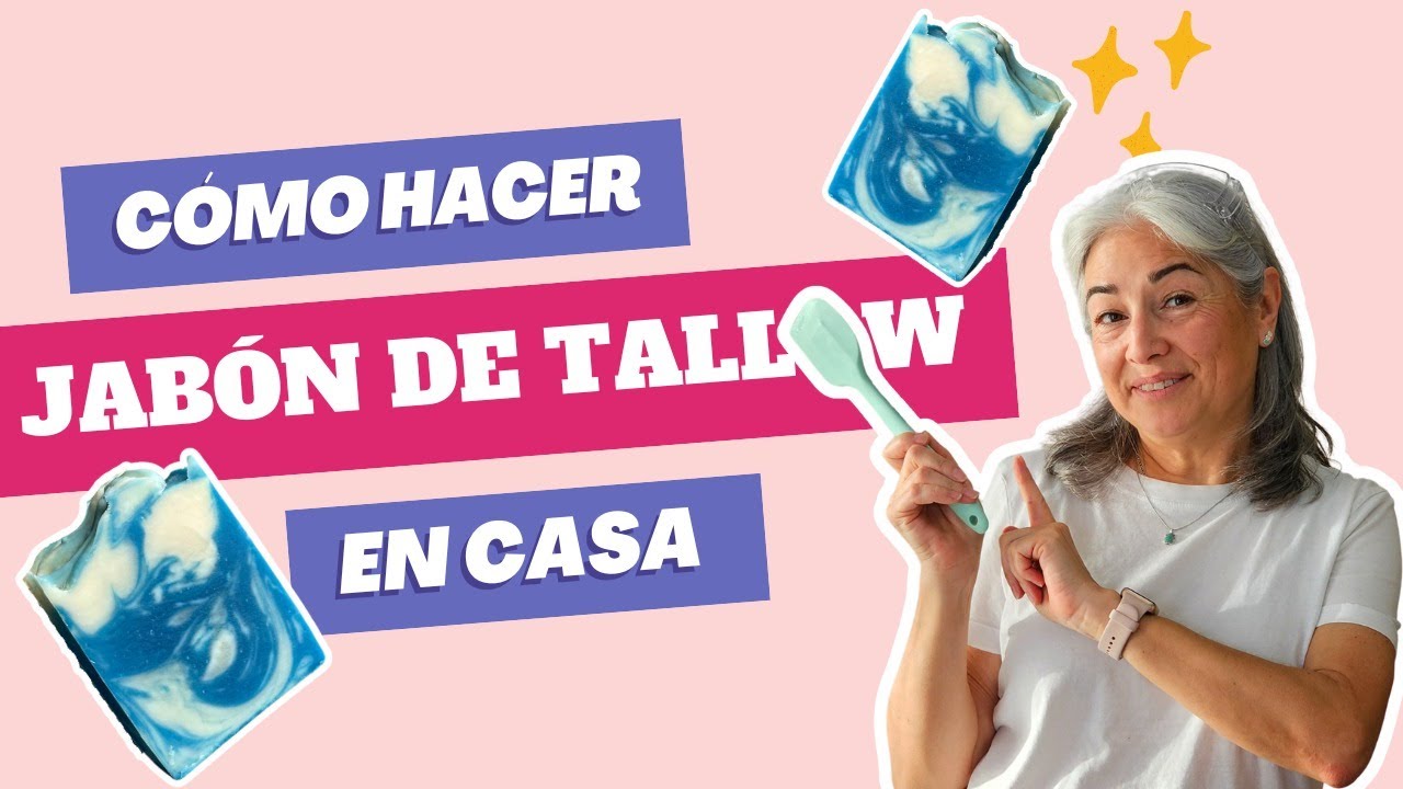 JABÓN ARTESANO CASERO con SEBO de RES Tallow * Clase 7 *
