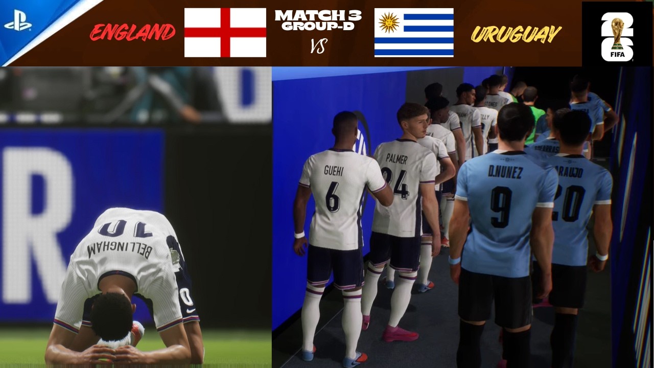 Матч 3 - Группа D | Англия против Уругвая | Турнир FIFA на PS5: Полный обзор матча