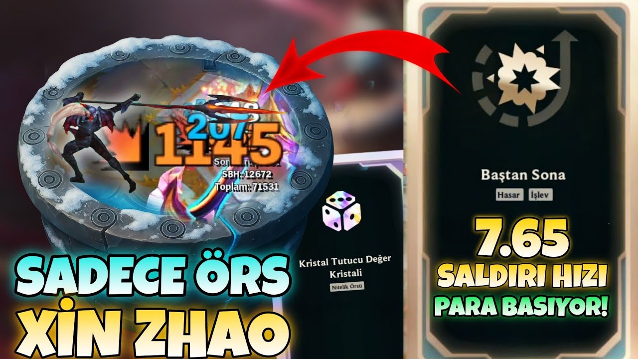 7.65 SALDIRI HIZI ÖRS XİN ZHAO - LOL ARENA MODU