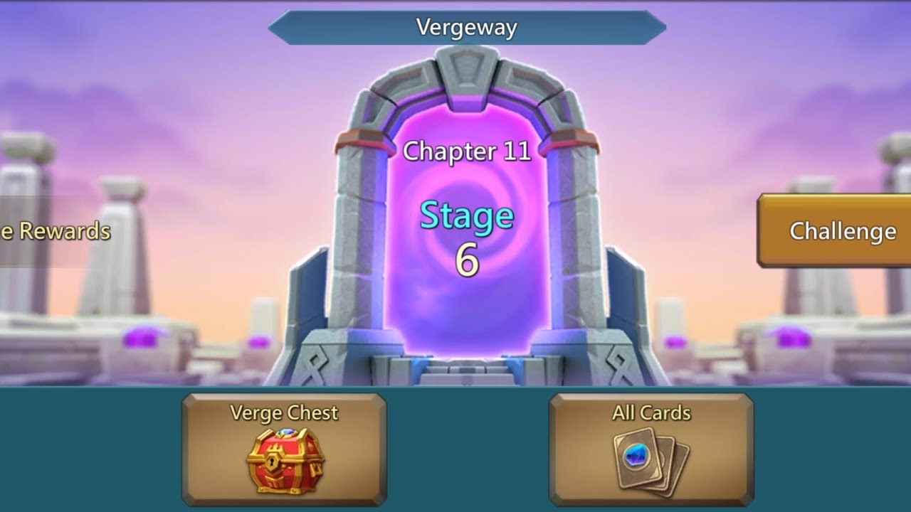 Lords Mobile vergeway Chapter 11 Stage 6 very easy and simple #gameplay