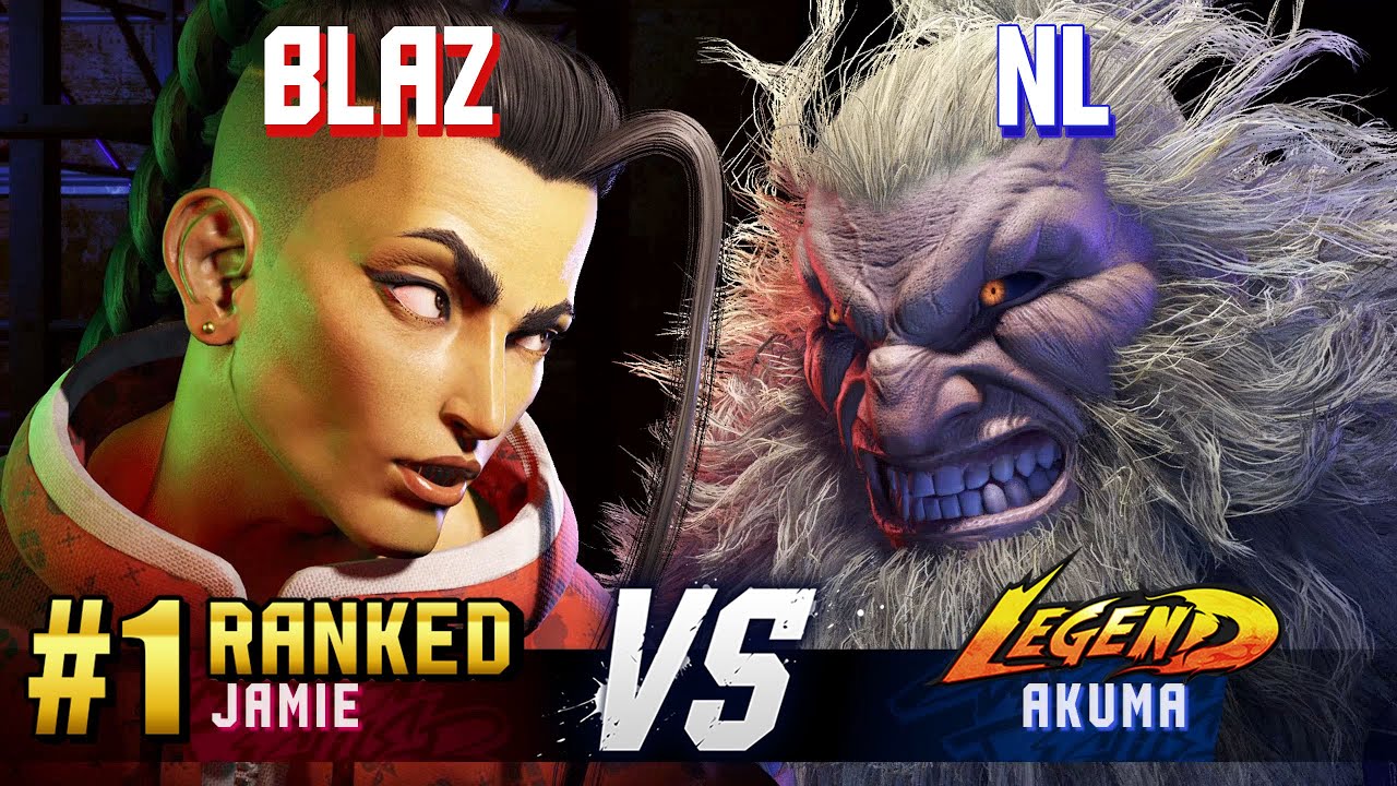 SF6 ▰ BLAZ (#1 Ranked Jamie) vs NL (Akuma) ▰ High Level Gameplay